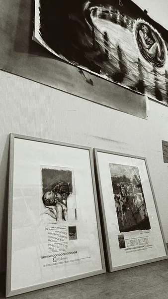 Image of Untitled by kohinooooooooooooor, size: 22.9 x 30.5 см | 9 x 12 in, made of charcoal, oil pastel, Graphics medium, from Kyiv, priced at €170 Photo 4 of 4.