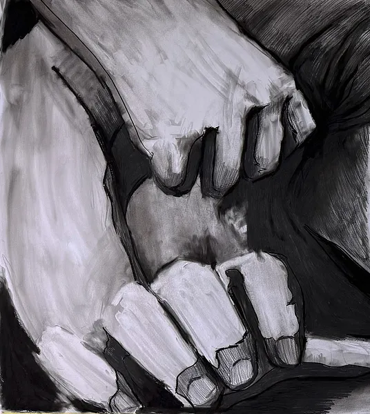 Зображення "Соціум 2" від kohinooooooooooooor, розмір: 230 x 90 см | 90.5 x 35.4 in, матеріали: Вугілля, суха пастель, медіум: Графіка, місто: Київ, серія: Ейфорбіа хеліоскопія, ціна: €500 Фото 2 з 6.