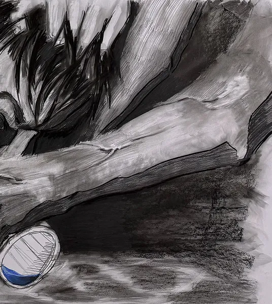 Image of Untitled by kohinooooooooooooor, size: 230 x 90 см | 90.5 x 35.4 in, Graphics medium, part of the Ейфорбіа хеліоскопія series, priced at €500 Photo 4 of 6.